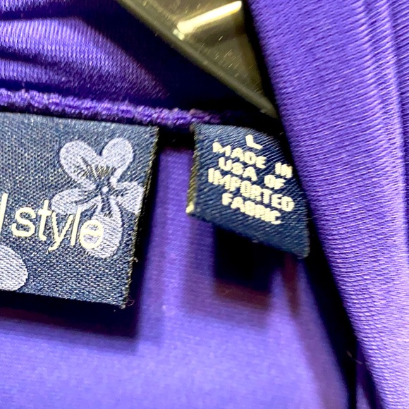 SUSAN GRAVE | STYLE PURPLE TRTLNK LNG SLV SZ L - Picture 5 of 12